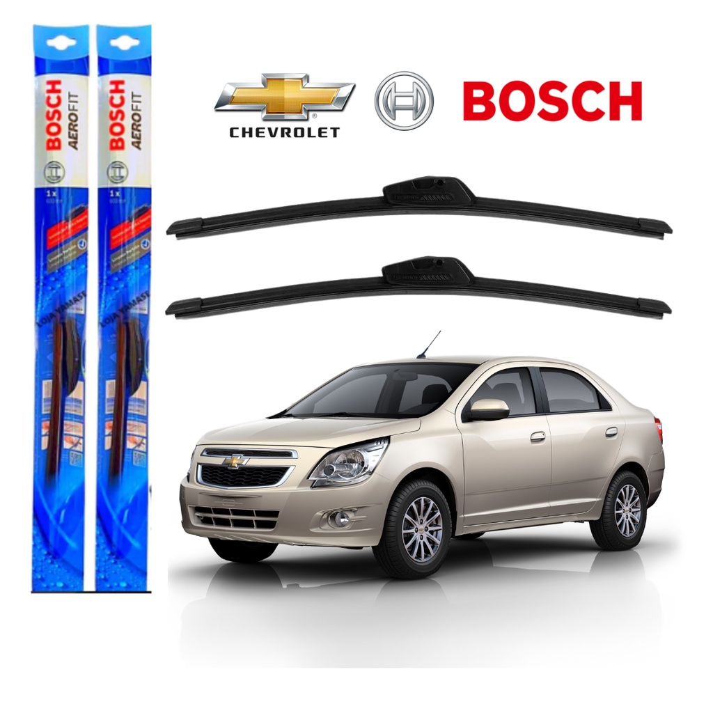 Par Palheta Limpador Parabrisa Dianteiro Chevrolet Cobalt Original Bosch 2012 á 2019 em Oferta na Shopee