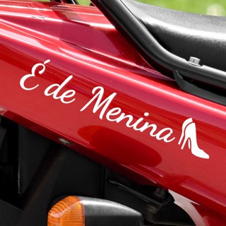 Adesivo É De Menina Salto Carro Moto Automotivo 20x3,5cm em Oferta na Shopee