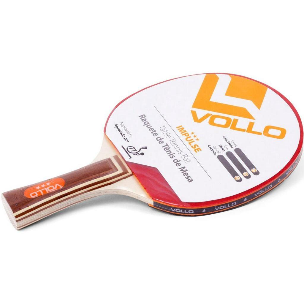 Raquete Profissional Tenis De Mesa Competicao Vollo Impulse Aprovado ITTF