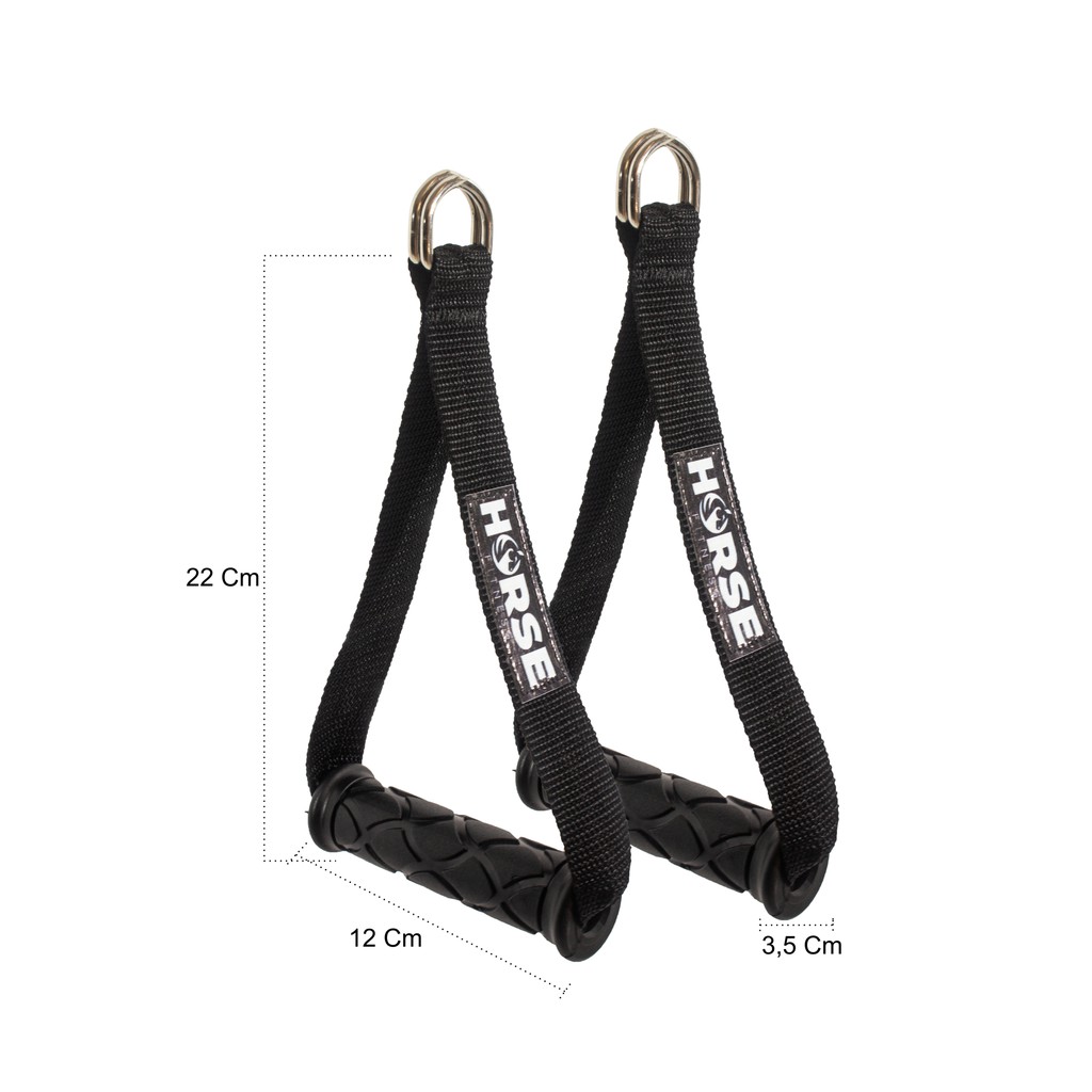 Detalhes do Puxador De Mão Multiuso O Par Com 2 Argolas Horse Fitness