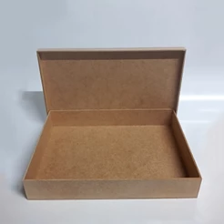* Caixa mdf cru 20x30x5 cm - modelo tampa sapato