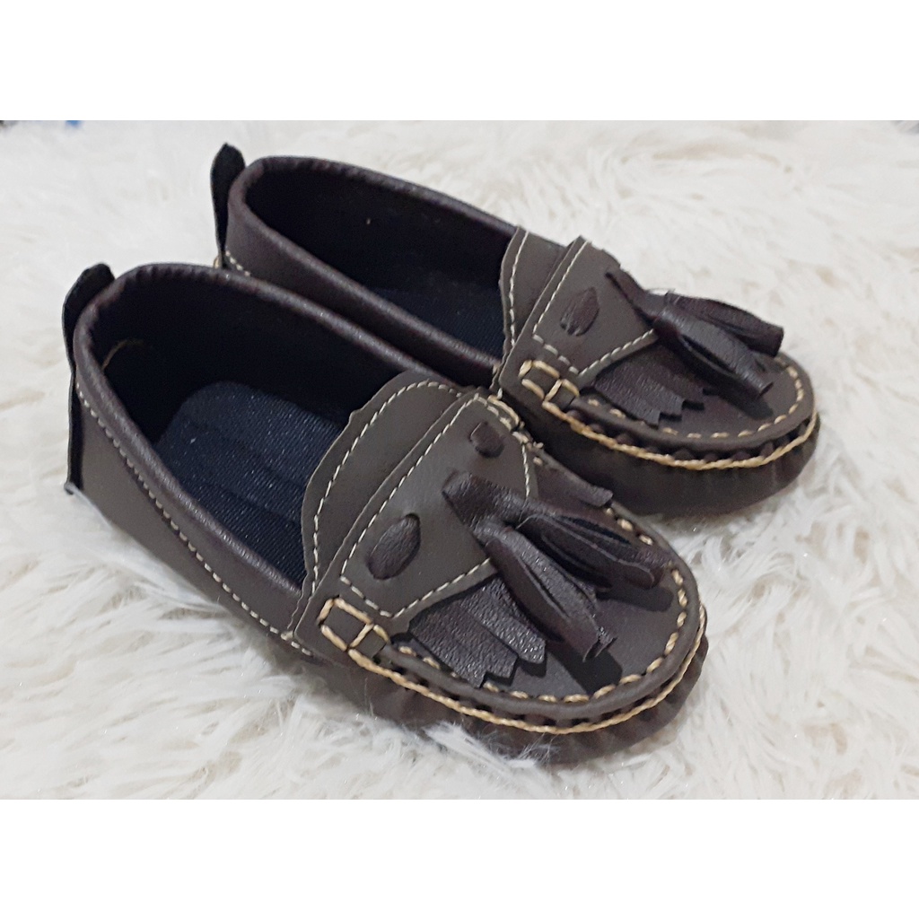 Sapato Mocassim Infantil Marrom Para Menino