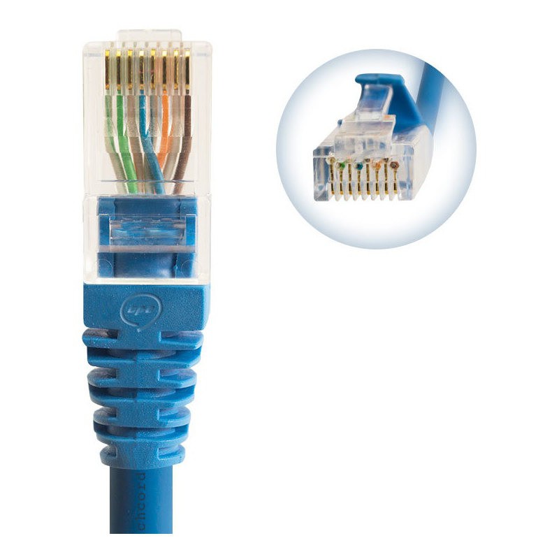 Cabo Kit 30 Cabos Patch Cord Cat6 Rj45 - 5 Metros Azul Cat6