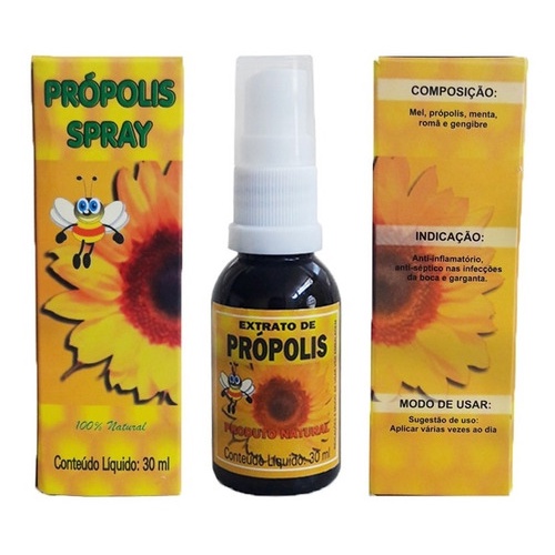 12 Un Extrato De Própolis Spray 30ml - Extrato Composto sem Alcool