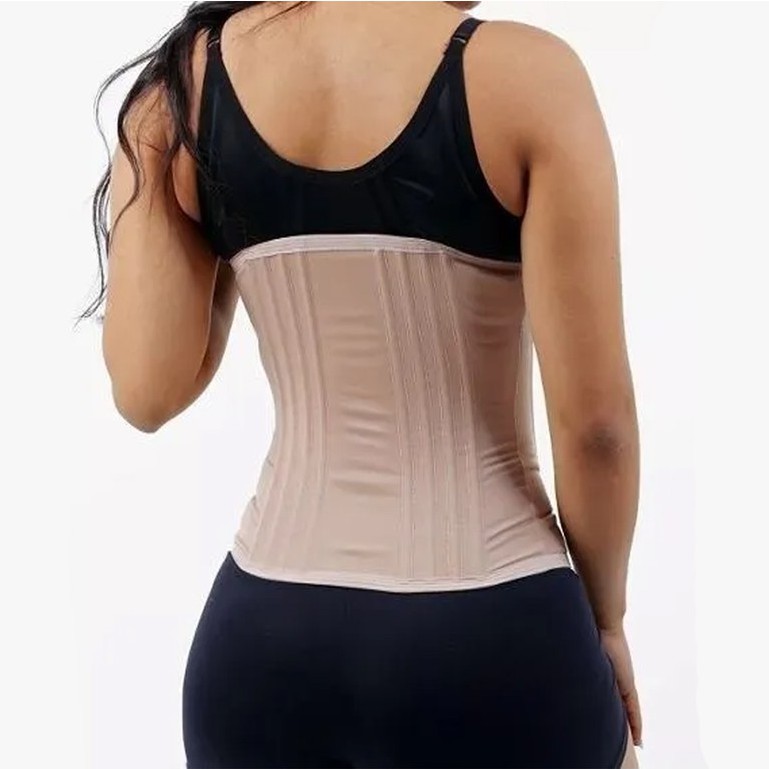 Cinta Modeladora Feminina 12 Barbatanas Redutora de Medidas Afina Cintura R29