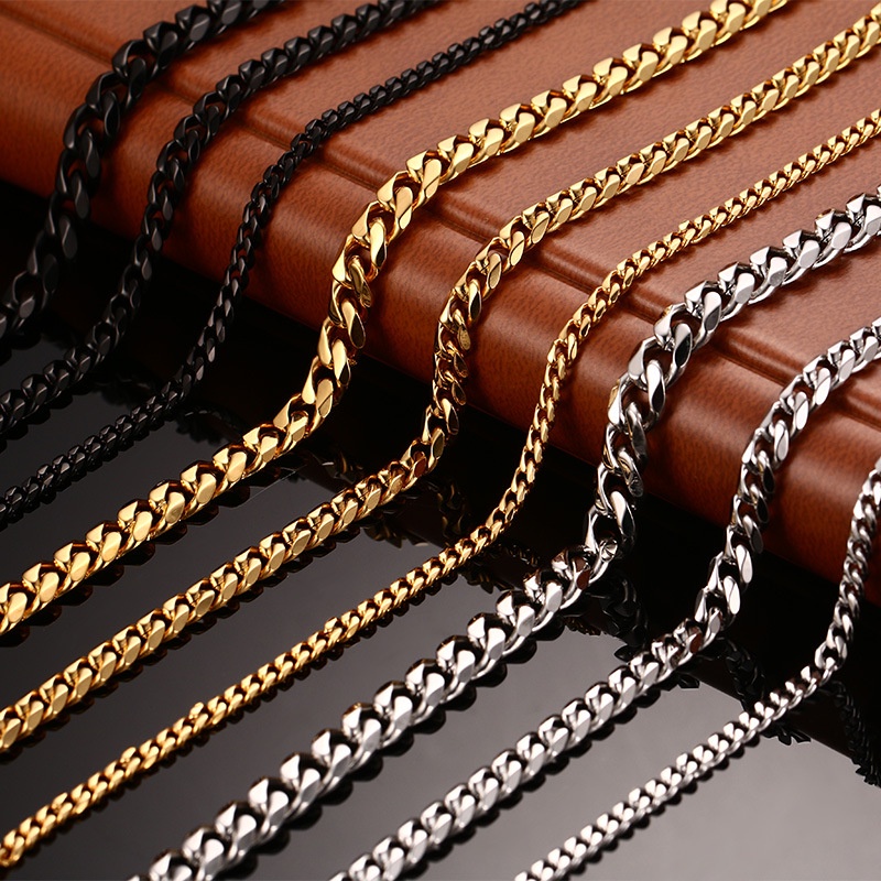 Collana A Catena Cubana Con Cuore O-Ring – Gioiello Gotico Regolabile Per Donna – Fatta A Mano