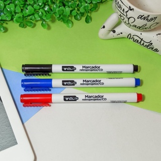 Caneta Hidrográfica Retroprojetor 2.0mm (Azul Preta Vermelha) - Onda | Permanente | para CD e DVD em Oferta na Shopee