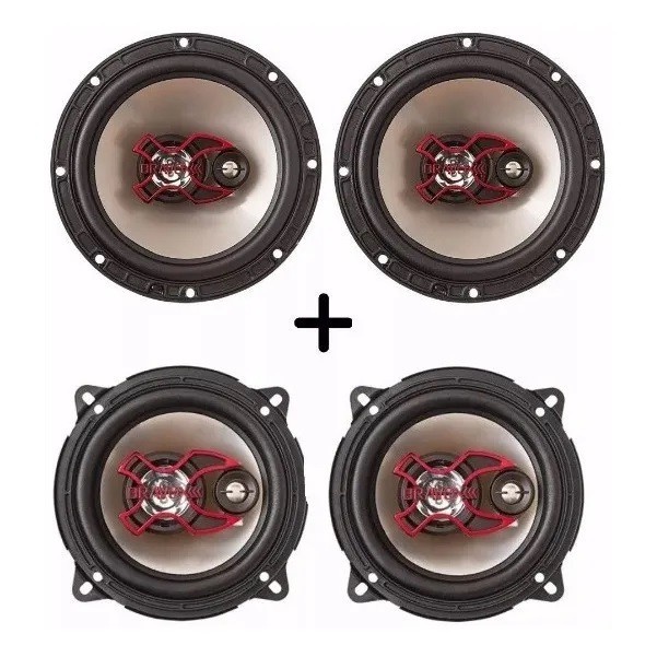 Kit Alto Falantes 6 e 5 Polegadas RMS Para Carro Gol G3 G4 G5 G6 G7 Celta/Palio Bravox 200w em Oferta na Shopee