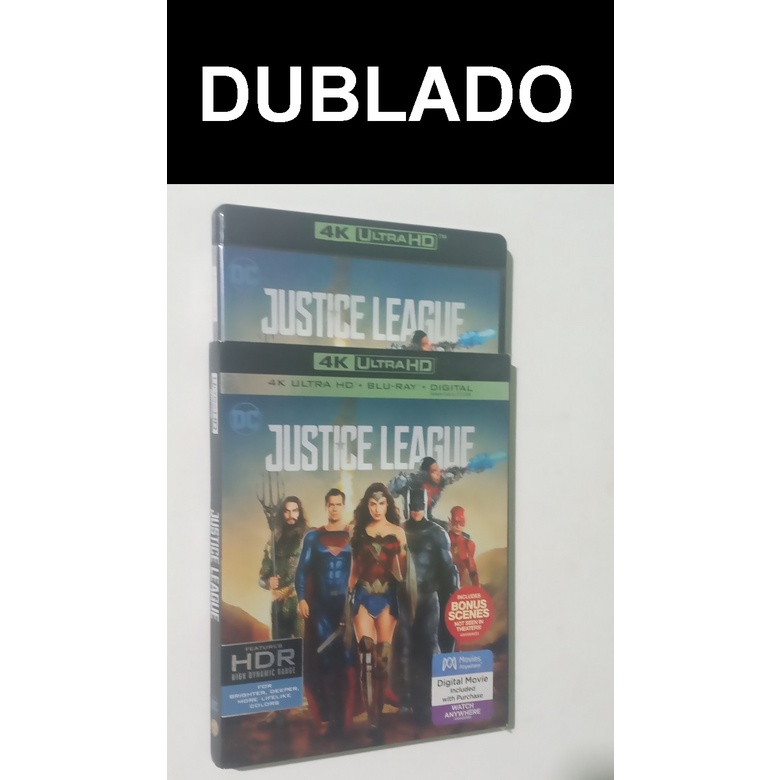 Blu-ray 4k Liga Da Justiça 2 Discos Bluray Original Dublado Com Luva Raridade