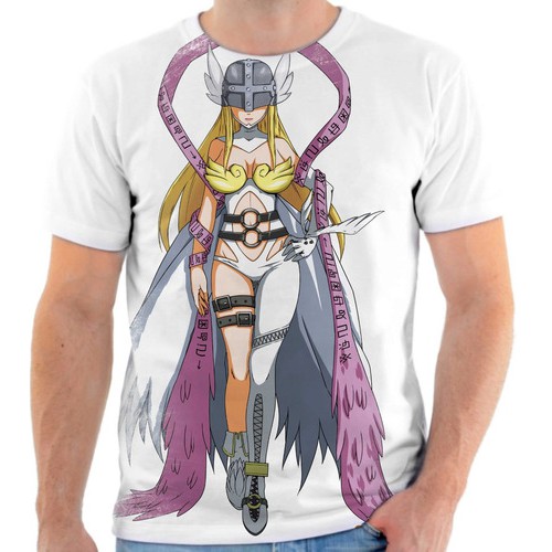 Camisa Camiseta Personalizada Evolução Angewomon Digimon 02