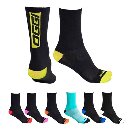 Meia De Ciclismo Bike Cano Médio Feminina Masculina Oggi