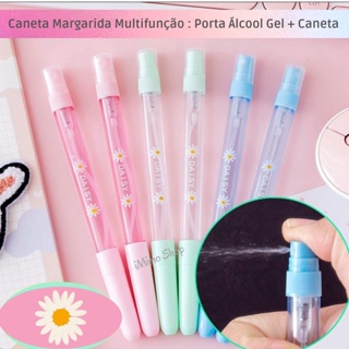 Caneta Porta Álcool Gel + Caneta Gel : Margarida / Anime D. Slayer / Girl Kawaii em Oferta na Shopee