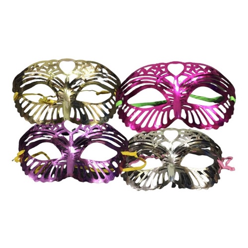 Kit C/15 Máscaras Metalizadas Cores Sortidas