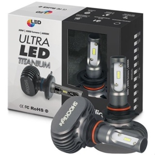 Lampada Led Ultraled Titanium 9005 Hb3 6000k 12v 50w 5000lm Shocklight em Oferta na Shopee