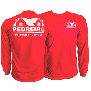 Camiseta De Trabalho Pedreiro Uniforme Profissional Autônomo