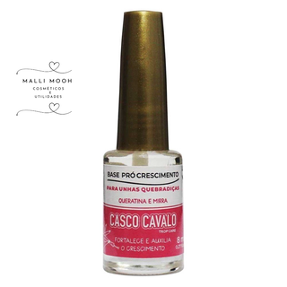 Base Pró Crescimento Queratina e Mirra 8ml - Casco Cavalo Trop Care em Oferta na Shopee