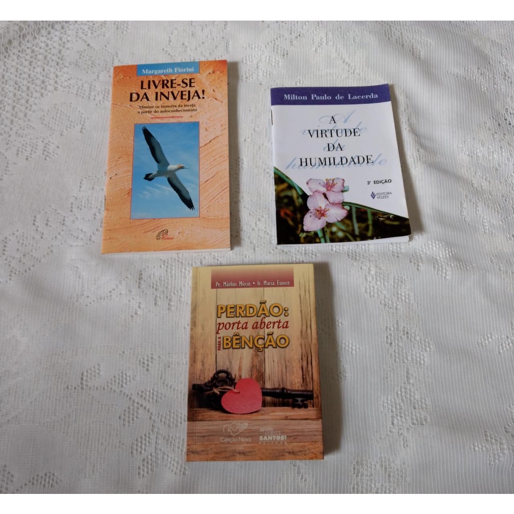livro - 3 livros de autoajuda Margareth Fiorini Milton Paulo de Lacerda Inveja pensamentos