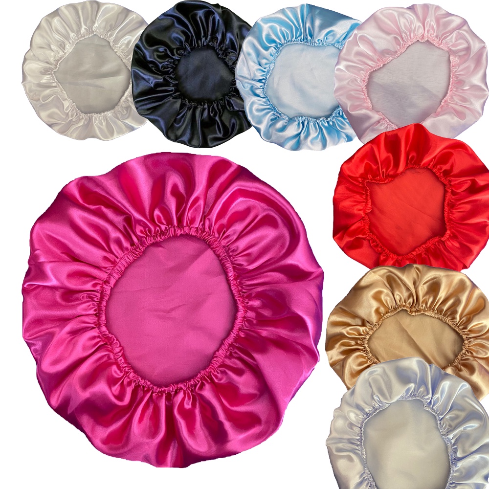 Kit Com 16 Toucas De Cetim Day After Antifrizz Cores Aleatórias em Oferta na Shopee