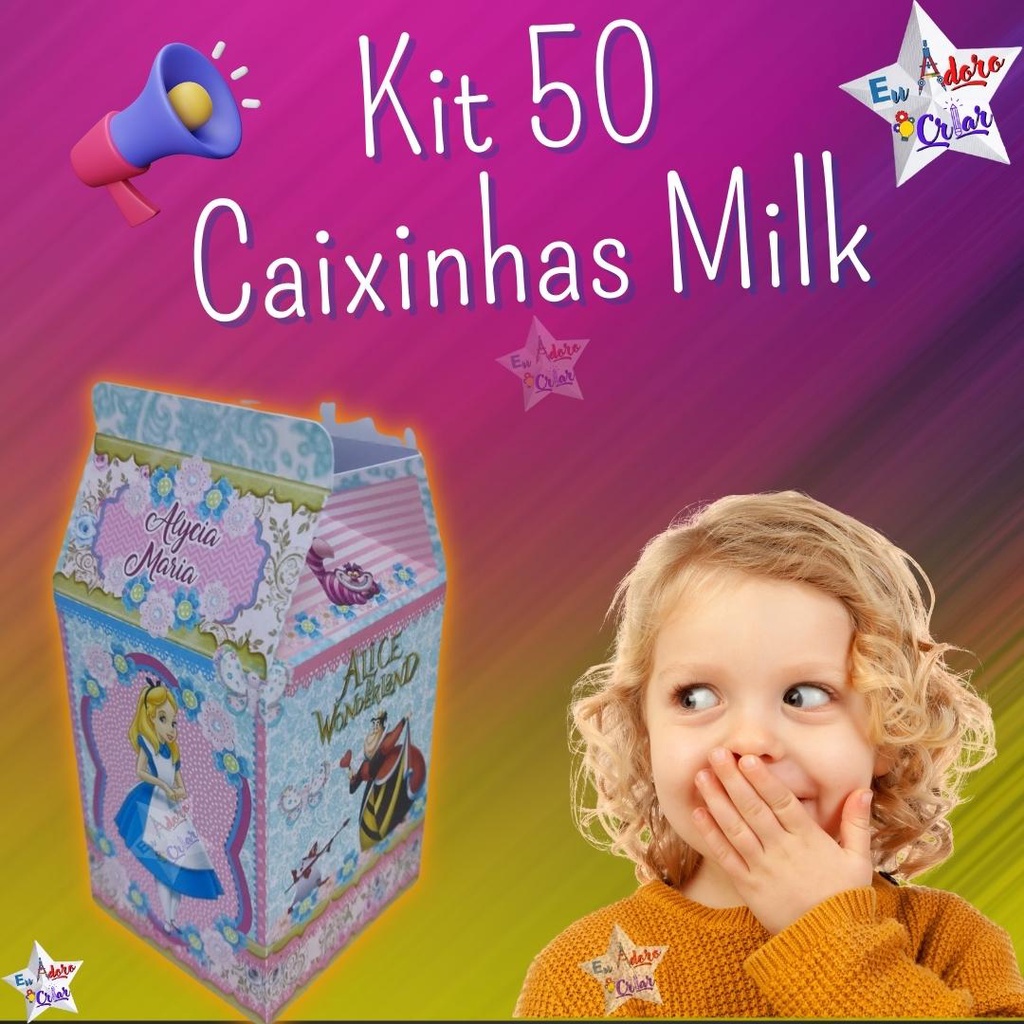 (Envio 48h) Kit 50 Caixinhas Personalizadas "Alice Pais das Maravilhas"  para a sua festa com o nome do Aniversariante.