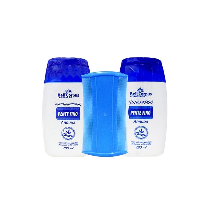 Kit ARRUDA PENTE FINO MATA PIOLHO Bell Corpus 3 Itens