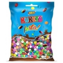 Mini Kukets de Chocolate Pastilhas Confeitadas Kuky m&m mini Confete Coloreti 500g