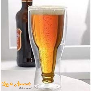 Copo Formato Garrafa Invertido Acrilico Para Cerveja 300ml - Frestplastik