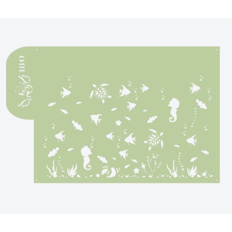 Stencil Angel Doce Sonho 180,estêncil confeitaria,estencil fundo do mar,peixinho em Oferta na Shopee