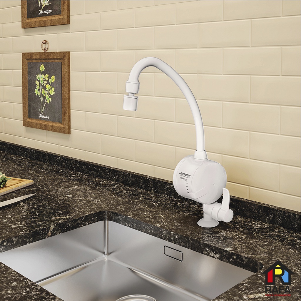 Torneira Elétrica Cozinha Mesa Lorenzetti Easy Bica Móvel E Bico Arejador