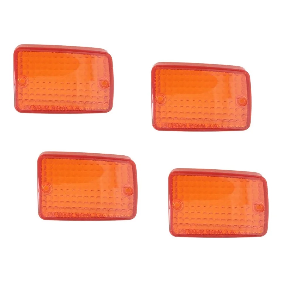 Jogo 4 Lente Seta Moto Today 125 83 99 Laranja Cristal Gvs em Oferta na Shopee