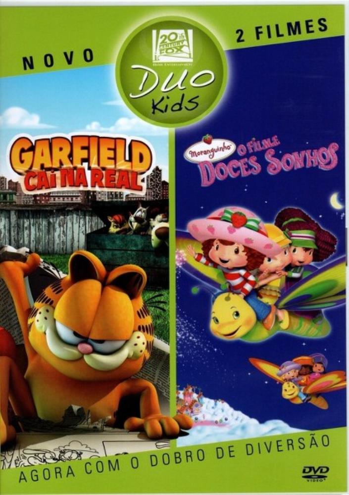 DVD Duo Garfield Cai Na Real  - Moranguinho Doces Sonhos