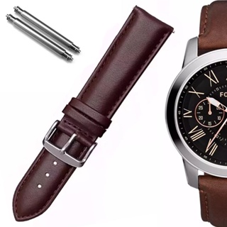 Pulseira de Couro Compativel com Relogio Fossil Ffs4813 22mm Marrom em Oferta na Shopee