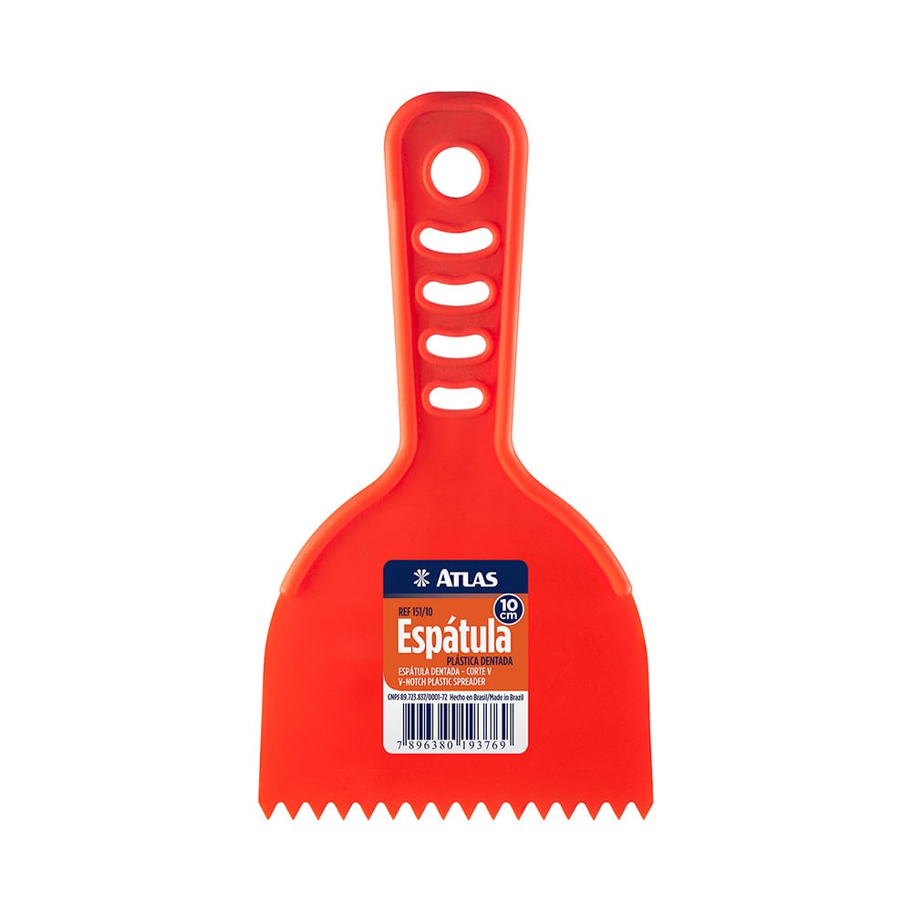 Espatula Plastica Dentada - Atlas em Oferta na Shopee