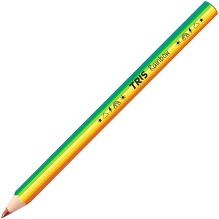 Lapis cor jumbo Tris Rainbow Multicolor Unitário Grosso