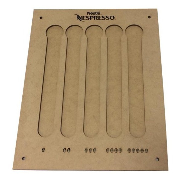 Suporte De Parede Em Mdf Porta Cápsulas Café Nespresso 092