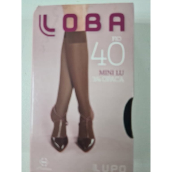 Meia 3/4 Fio 40 Mini Lu Opaca Lupo Loba 5550 com Elastano.