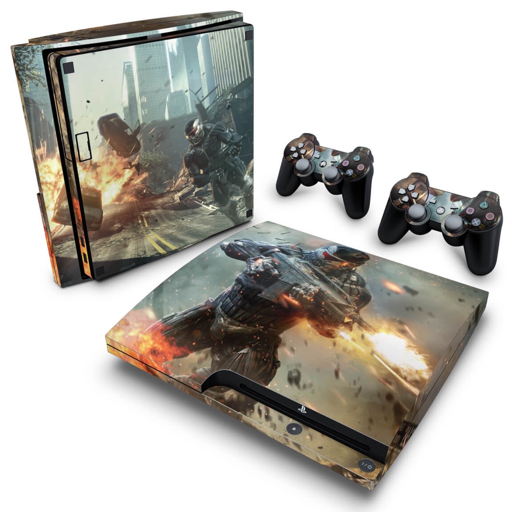 Skin PS3 Slim Adesivo - Crysis 2