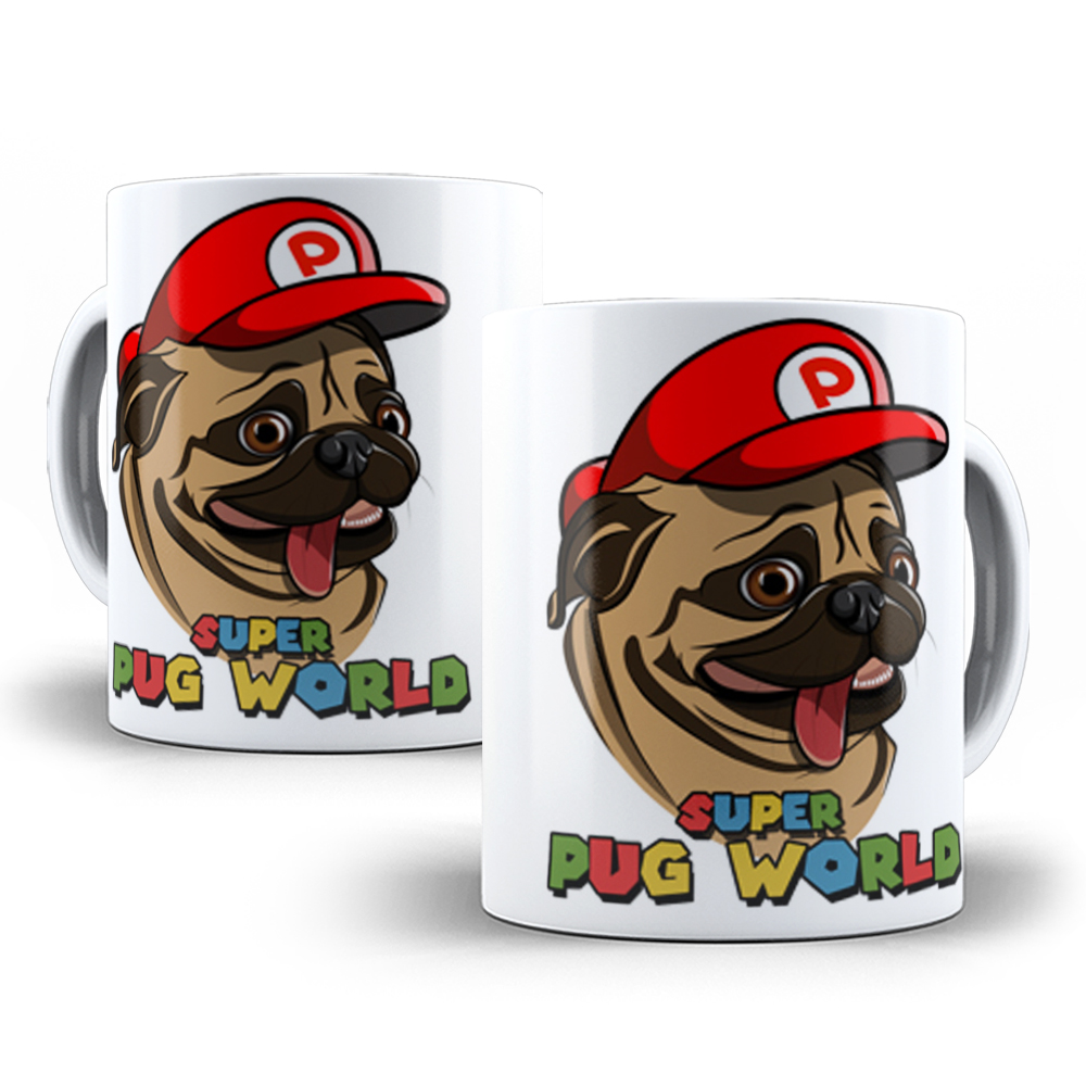 Caneca Pug World - Pug Lovers Modelo 6