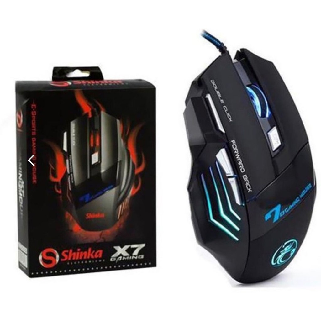 🔥Mouse Gamer Laser X7 2400dpi Led USB com 7 Botões Profissional🔥
