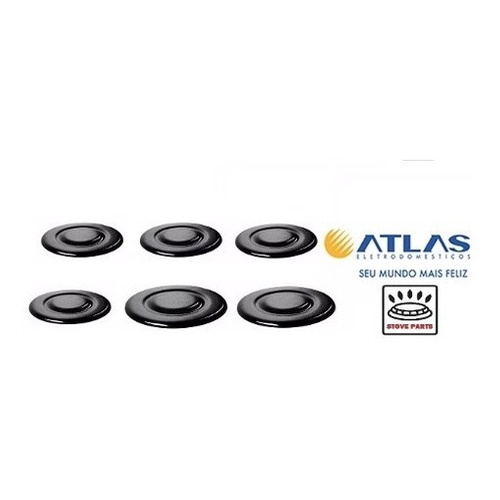 Kit Espalhador Tampa Capa Fogão Atlas Atenas - 6 Bocas