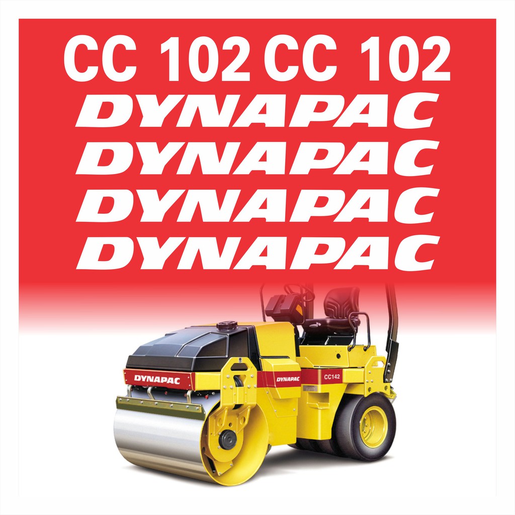 Kit Adesivos Rolo Compactador Dynapac Cc 102 Cc102 R770