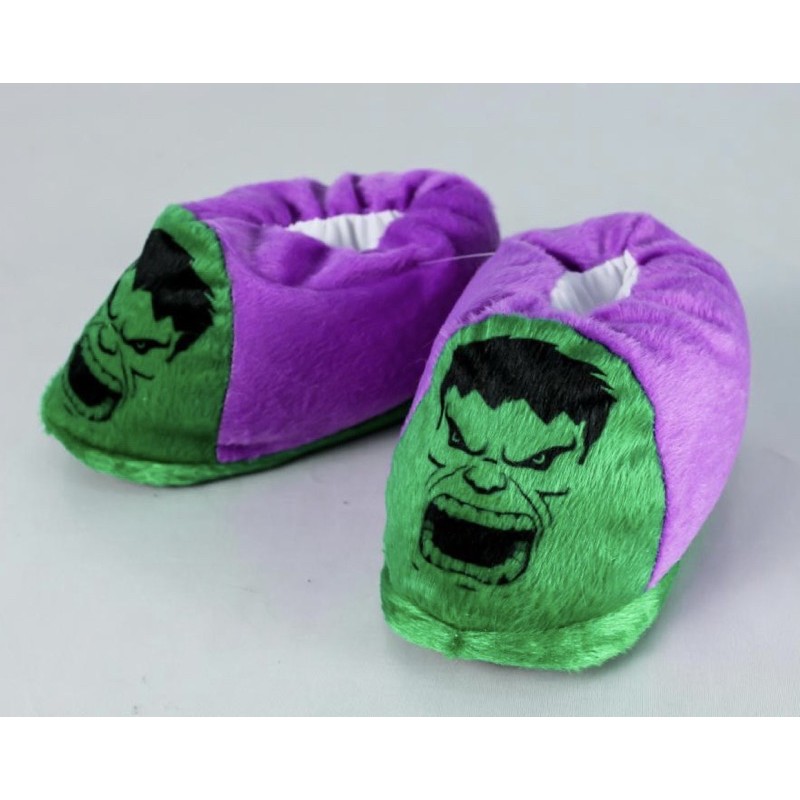 pantufa hulk marvel quentinha e confortável, unissex feminina e masculina, infantil/adulto