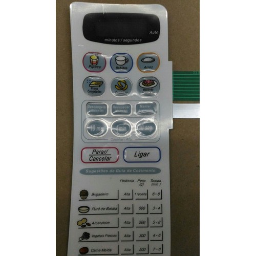 Membrana Teclado  Forno Microondas Panasonic Nns 49