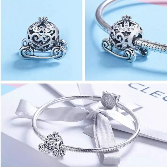 Berloque Carruagem Mágica Charm para Bracelete e Pulseiras