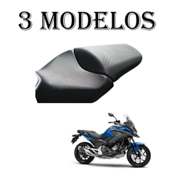 Par Capa Do Banco Honda Nc 700/Nc 750 - Antiderrapante/Fibra Carbono/Bolinha