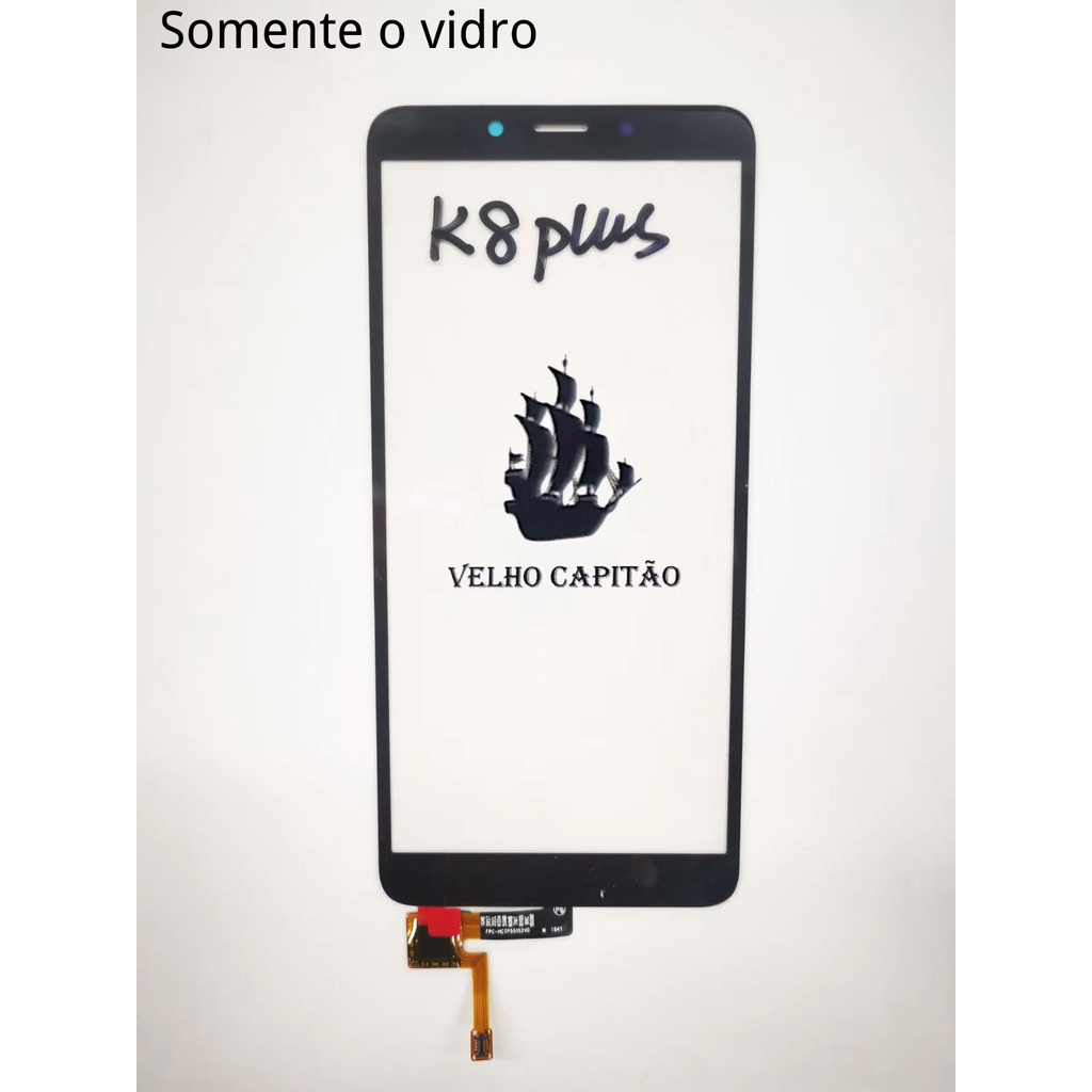 Vidro Frontal Da Tela Celular LG K8 PLus/K8+ Com Touch(Somente o vidro para recupera tela com vidro quebrado)