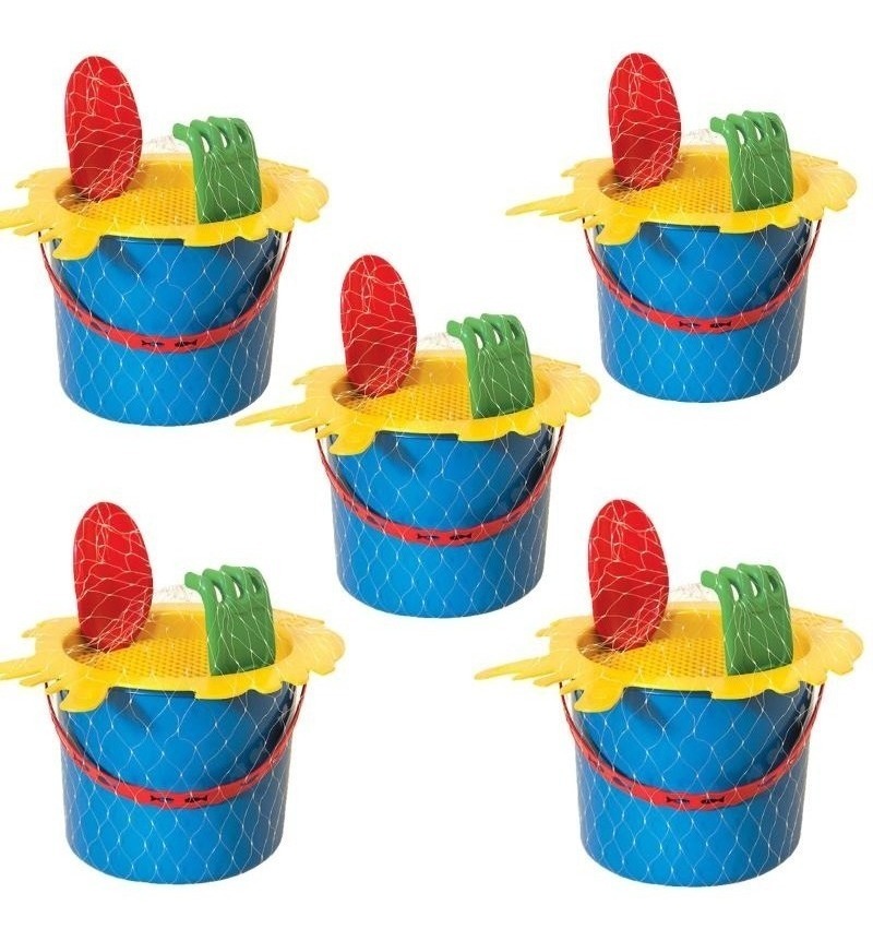 20 Balde Baldinho De Praia Atacado Brinquedo - Frete Gratis