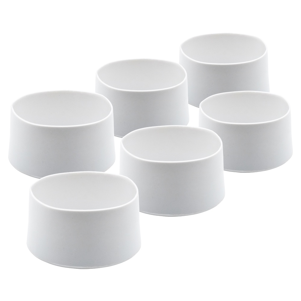 6 Uni Ponteiras Pe Mesa Tubular Tampo De Granito Capa 6,3 Cm