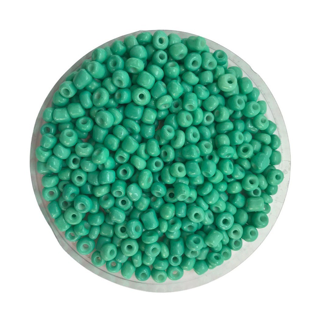 Miçanga - Vidro Verde Turquesa - 3.6MM - Pct c/ 50gr