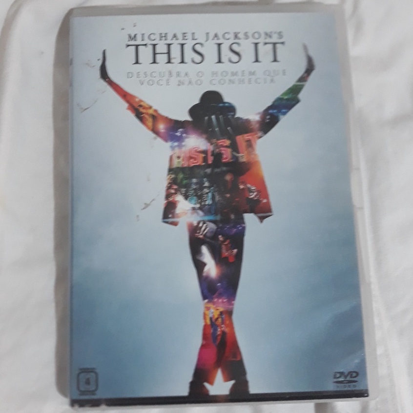 DVD MICHAEL JACKSON'S THIS IS IT - EM ÓTIMO ESTADO
