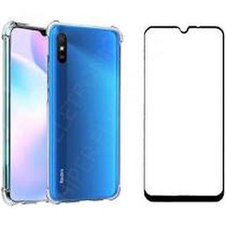 Kit Capa Anti Shock + Película De Vidro 3d Redmi 9a